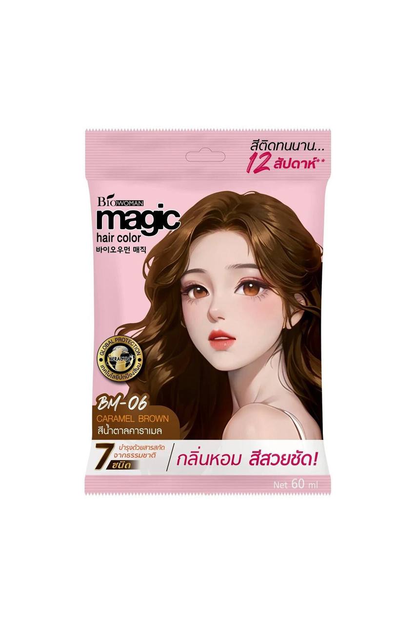 Bio Woman Magic Hair Color Caramel Brown 60ml (Made in Thailand)