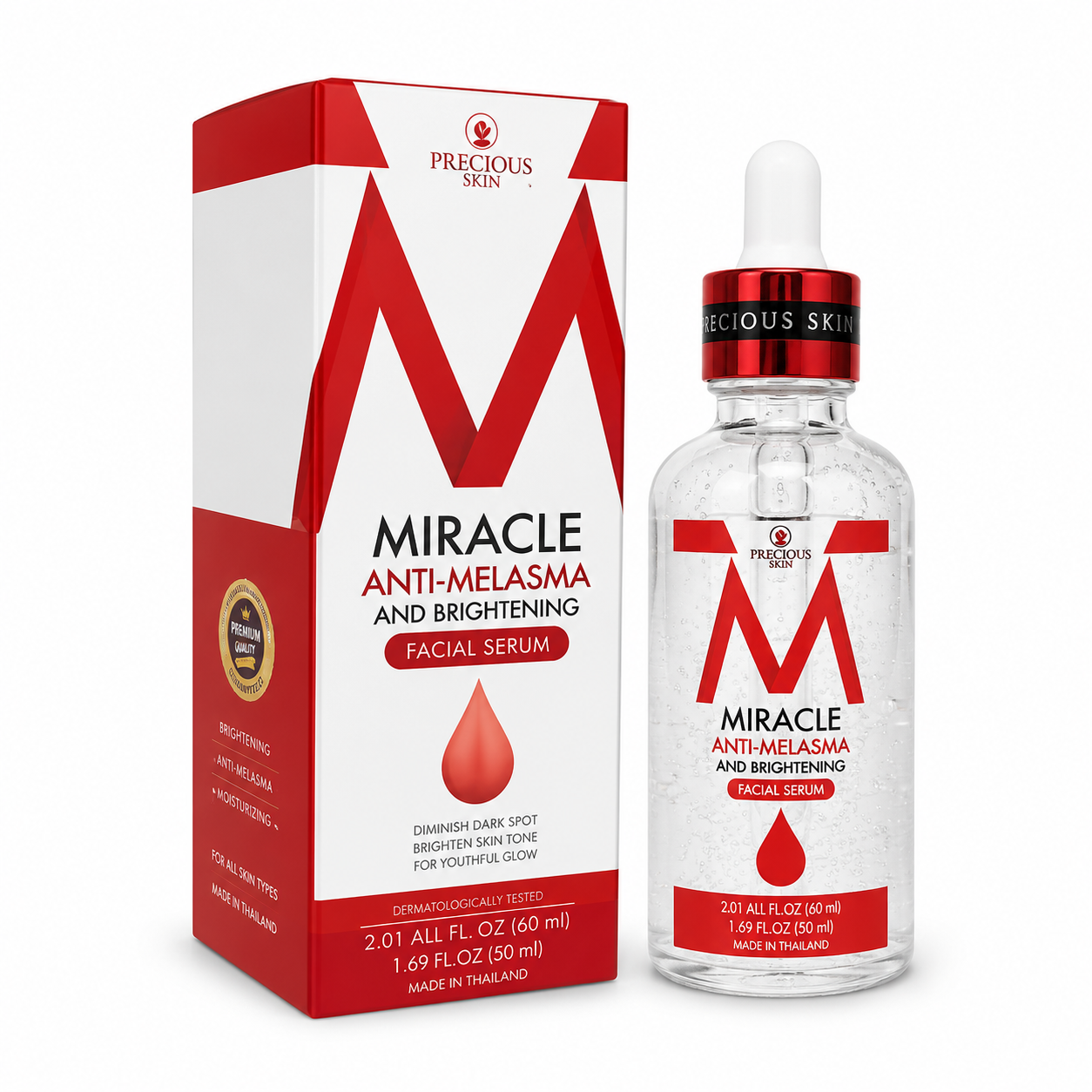Precious Skin Miracle Anti-Melasma & Brightening Facial Serum 50ml (Made in Thailand)