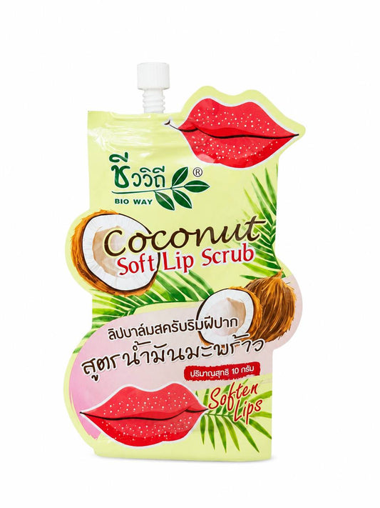 Bio Way Coconut Soft Lip Scrub 10g (Made in Thailand