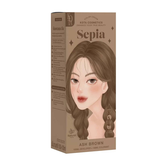 KOTA Cosmetics Sepia Ash Brown Color Cream 200ml (Made in Thailand)