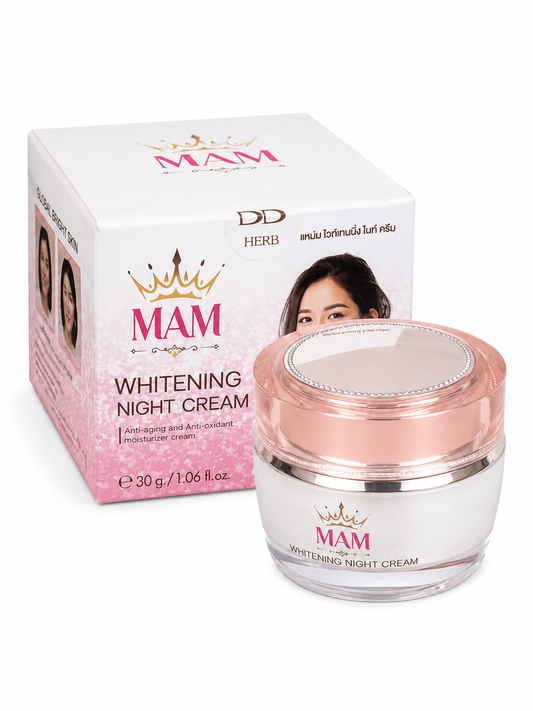 MAM Whitening Night Cream 30g (Made in Thailand)