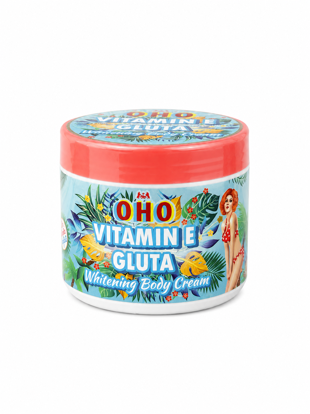 OHO Vitamin E Gluta Whitening Body Cream 300g  (Made in Thailand)